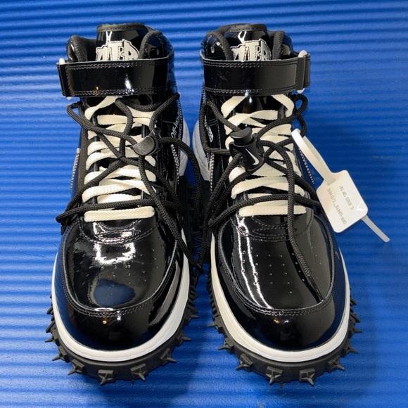 Size 12- Men’s Nike Air Force 1 Mid X Off-White Sheed DR0500-001 NEW - Picture 4 of 8